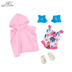 ست لباس عروسک‌های OG مدل Floral Swim Suit
