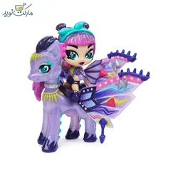 عروسک هچیمال پیکسی مدل قلب بنفش سورپرایزی سری Wilder Wings