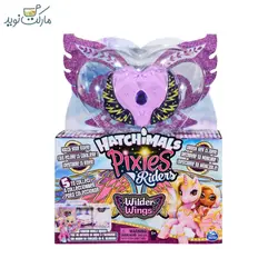 عروسک هچیمال پیکسی مدل قلب بنفش سورپرایزی سری Wilder Wings
