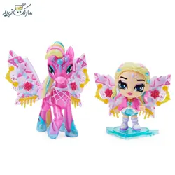 عروسک هچیمال پیکسی مدل قلب صورتی سورپرایزی سری Wilder Wings