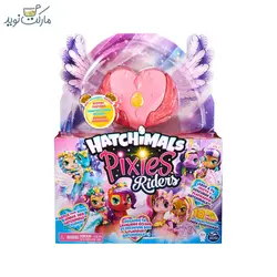 عروسک هچیمال پیکسی مدل قلب گلبهی بال گلبهی سورپرایزی سری Riders