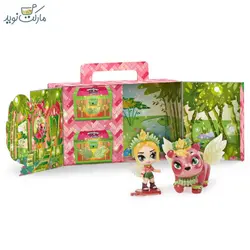 عروسک هچیمال پیکسی مدل قلب گلبهی بال گلبهی سورپرایزی سری Riders