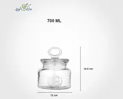 بانکه لیمون مدل روستیک شیشه‌ای 700 میلی‌لیتر