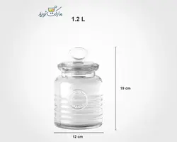 بانکه لیمون مدل روستیک شیشه‌ای سایز 3