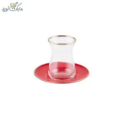 ست چای خوری کاراجا ۶ نفره قرمز