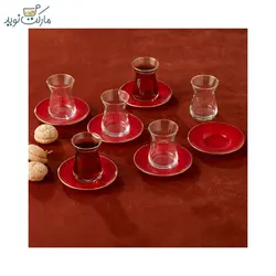 ست چای خوری کاراجا ۶ نفره قرمز