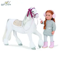 عروسک اسب 50 سانتی OG مدل Clydesdale