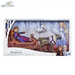 عروسک السا و آنا با سورتمه