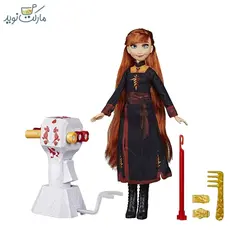 عروسک آنا با دستگاه بافت مو