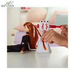 عروسک آنا با دستگاه بافت مو