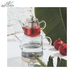کتری و قوری شیشه‌ای کاراجا مدل Dora