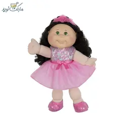 عروسک Cabbage بلوند با پیراهن پولکی صورتی