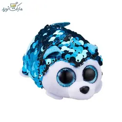 عروسک سگ هاسکی پولکی مدل TY 4054