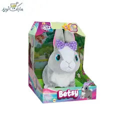 خرگوش بتسی رباتیک با پاپیون بنفش