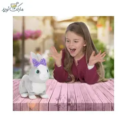 خرگوش بتسی رباتیک با پاپیون بنفش