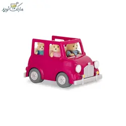 ماشین صورتی عروسک‌های خانواده Li’l Woodzeez
