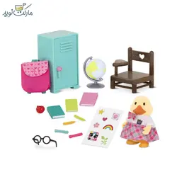 ست لوازم مدرسه عروسک‌های خانواده Li’l Woodzeez