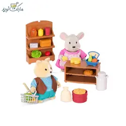 ست خواروبار فروشی عروسک‌های خانواده Li’l Woodzeez
