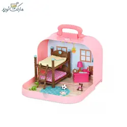 اتاق‌خواب ۲ طبقه کیفی عروسک‌های Li’l Woodzeez