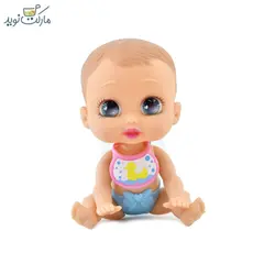 عروسک نوزاد با پیشبند اردک سری Sparkle Sweet Hearts