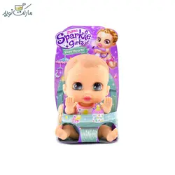 عروسک نوزاد با پیشبند اردک سری Sparkle Sweet Hearts