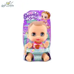 عروسک نوزاد با پیشبند خرگوش سری Sparkle Sweet Hearts