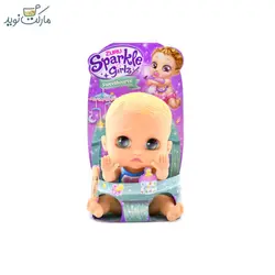 عروسک نوزاد با پیشبند خرس سری Sparkle Sweet Hearts