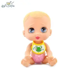 عروسک نوزاد با پیشبند قورباغه سری Sparkle Sweet Hearts