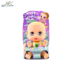 عروسک نوزاد با پیشبند قورباغه سری Sparkle Sweet Hearts