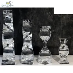 شمعدان کریستال روگاشکا cobra سایز 24 سانتی