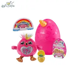 عروسک شانسی رینبوکورنز با شاخ نارنجی