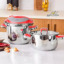 زود پز دوقلو کاراجا مدل Orbit رنگ قرمز