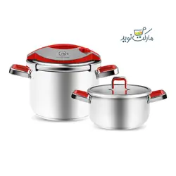 زود پز دوقلو کاراجا مدل Orbit رنگ قرمز