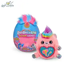 عروسک سورپرایزی رینبوکورنز Big Hair Surprise با شاخ صورتی‌و‌زرد