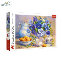 پازل 1000 تکه ترفل دسته گل آبی