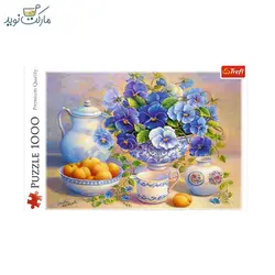 پازل 1000 تکه ترفل دسته گل آبی