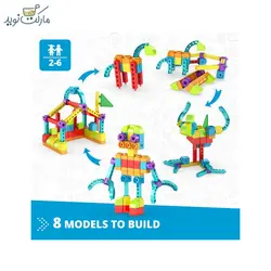 بلاک ساختنی کیوبویدز 1×8 مدل ربات