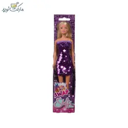 عروسک‌ Steffi Love با لباس پولکی بنفش