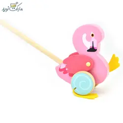 واکر عصایی چوبی مدل فلامینگو صورتی پیکاردو