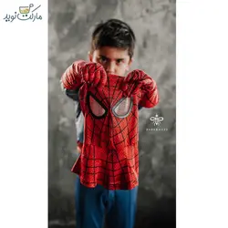 ست لباس اسپایدرمن با نقاب و دستکش سایز M