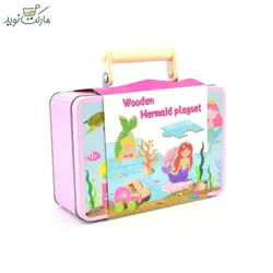 ست بازی پری دریایی چوبی پیکاردو با کیف فلزی