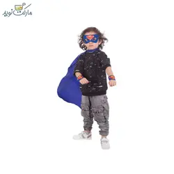 ست پوشیدنی سوپرمن شنل، ماسک و مچ‌بند