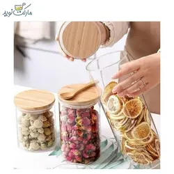 بانکه شیشه ای در چوبی تریتی کوچک