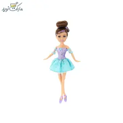 عروسک قيفی پرنسس برفی لباس فیروزه ای اسپارکل