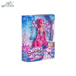 عروسک پرنسس برفی اسپارکل با بال صورتی