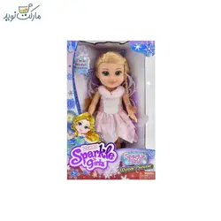 عروسک اسپارکل پرنسس برفی با لباس صورتی