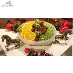 میوه خوری مرمر با پایه اسب نشسته
