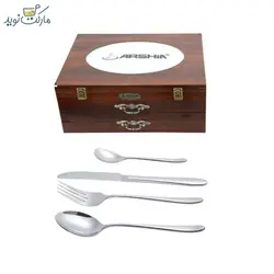 سرویس قاشق و چنگال 128 پارچه عرشیا مدل TM1401