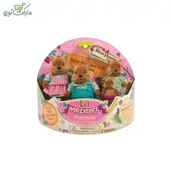 عروسک خانواده 4 نفری سنجاب های Bushytail Squirrel