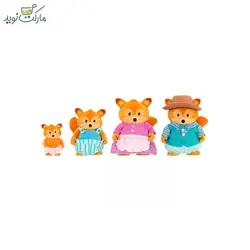 عروسک خانواده 4 نفری روباه های Tippytail